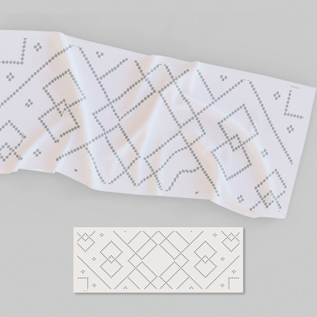 Aika Printed Shawl Grey