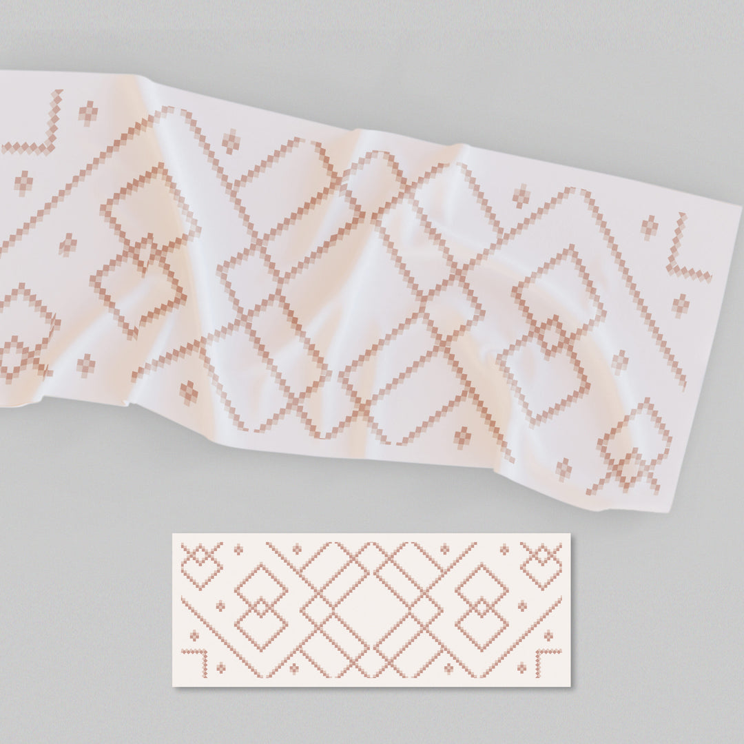 Aika Printed Shawl Ivory