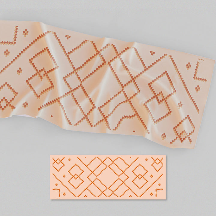 Aika Printed Shawl Peach