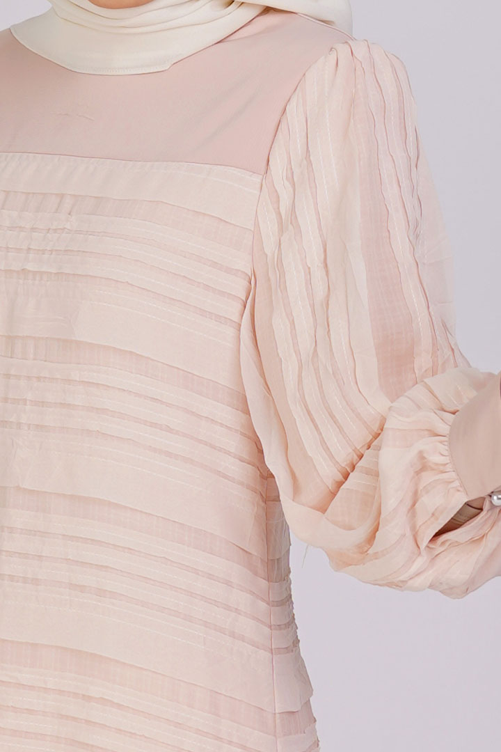 Teratai Kids Dress Peach