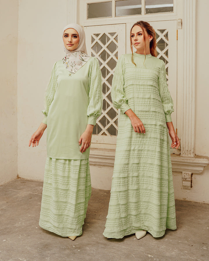 Teratai Dress Green