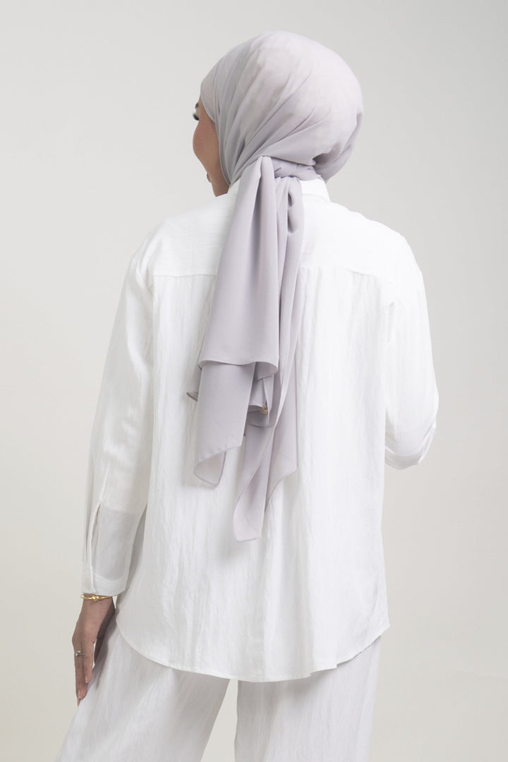Lunara Embroidered Cotton Shirt White