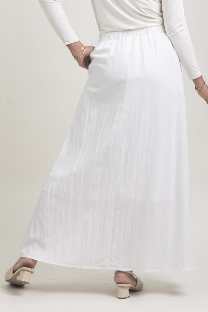 Lunara Cotton Skirt White