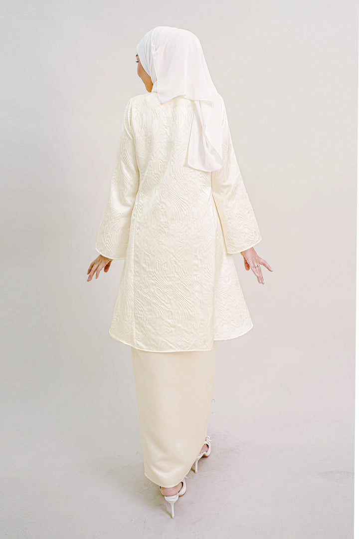 Ayla Duchess Kurung in Cream