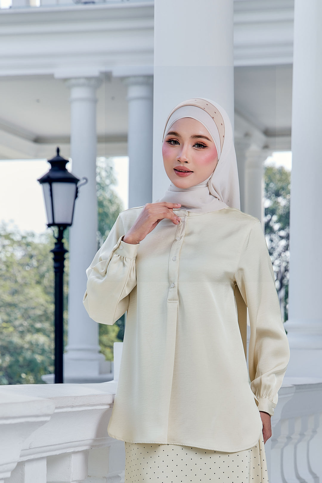 Wilda Crushed Satin Blouse