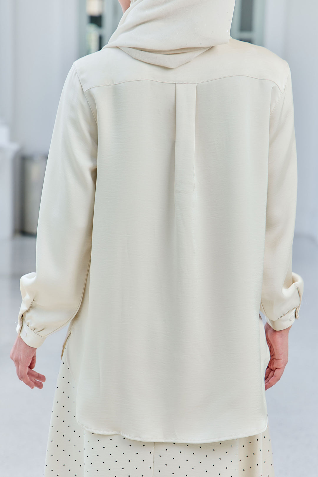 Wilda Crushed Satin Blouse