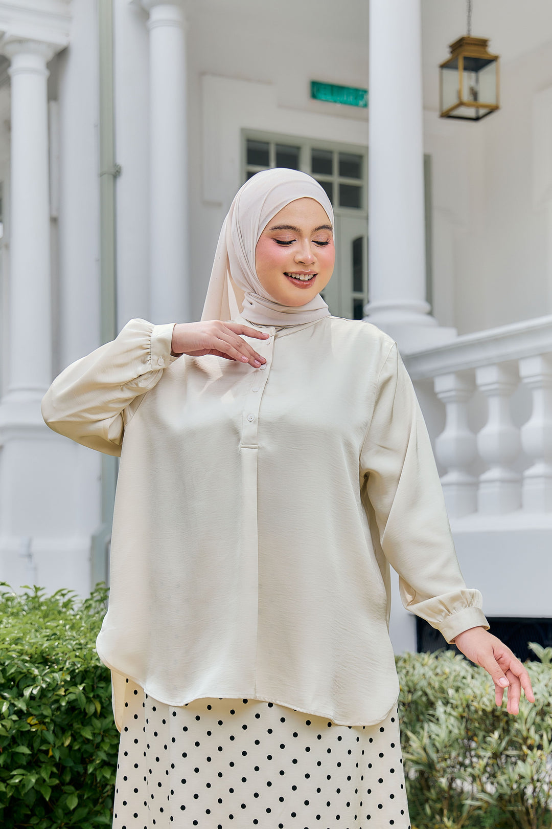 Wilda Plus Crushed Satin Blouse
