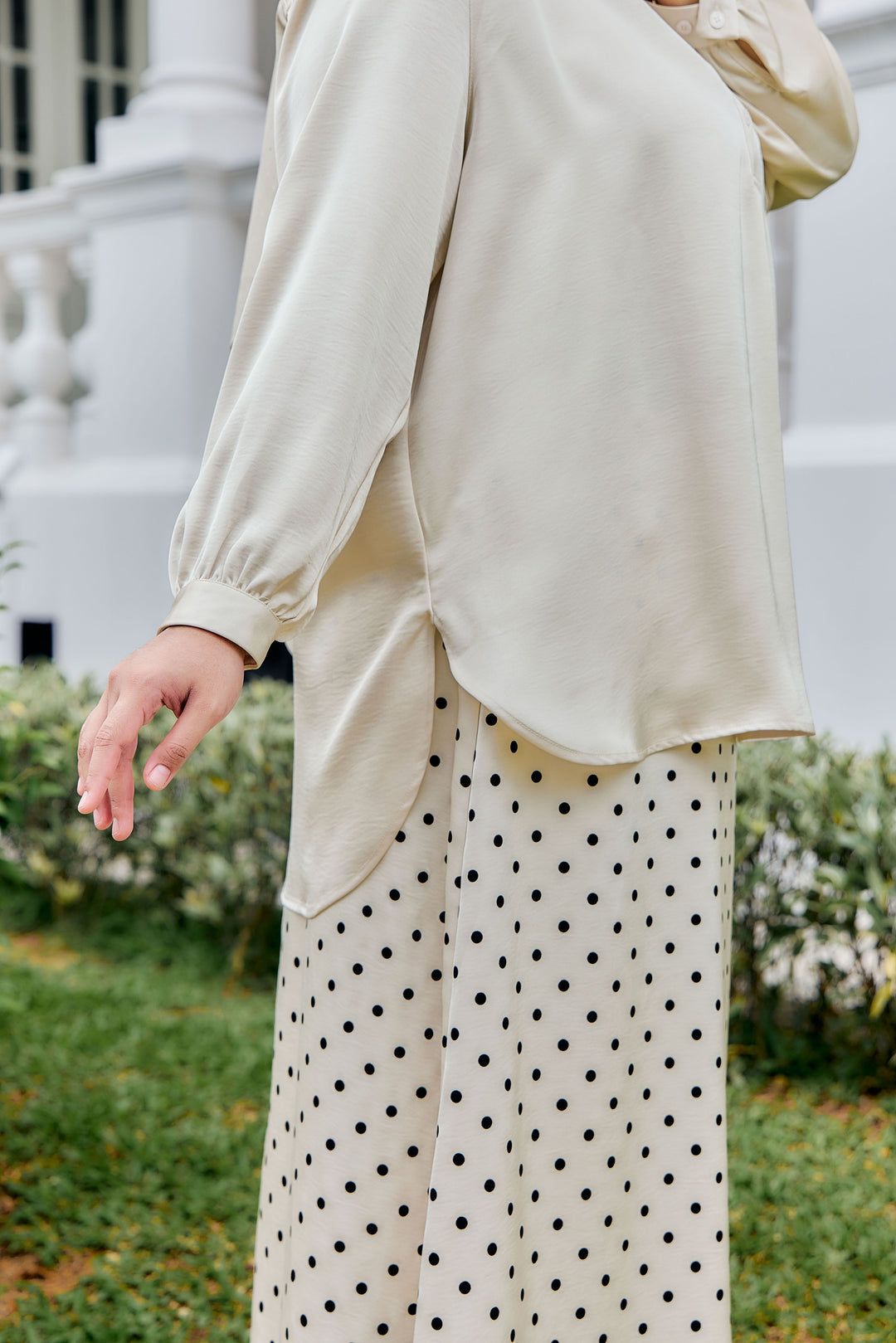 Wilda Plus Crushed Satin Blouse
