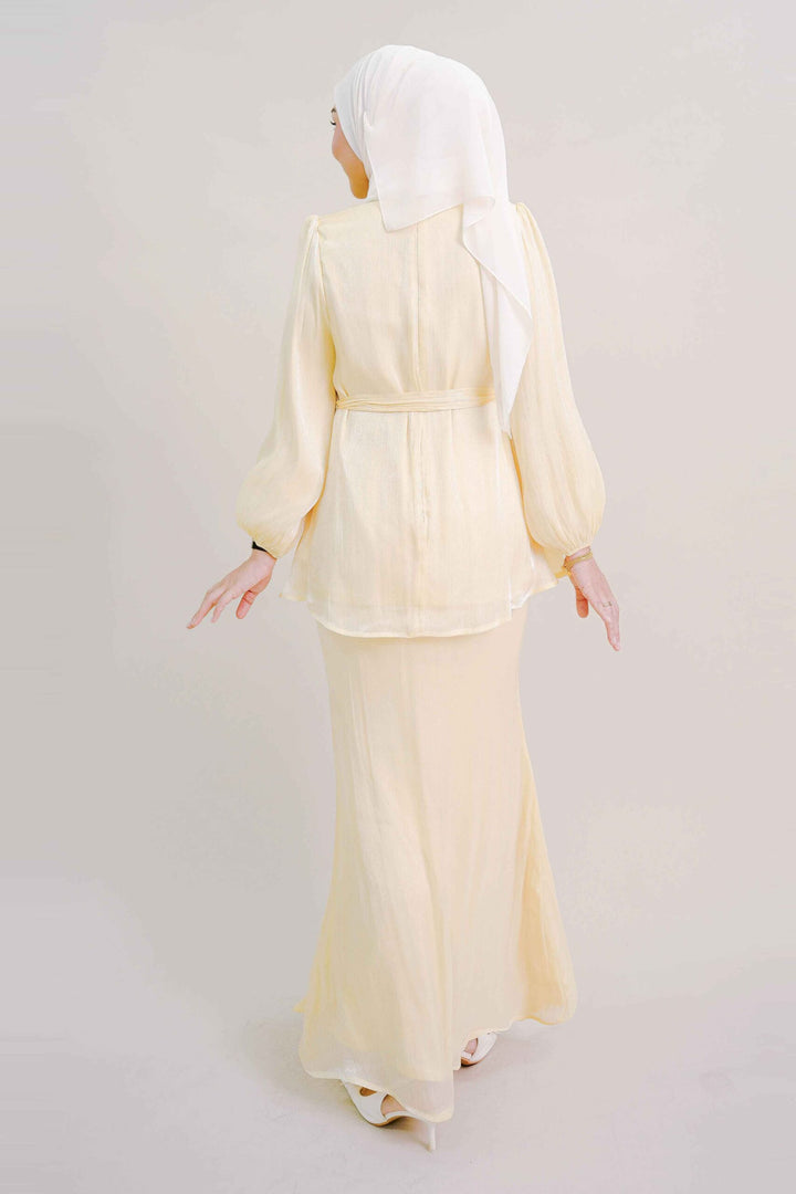 Thea Kurung in Light Yellow